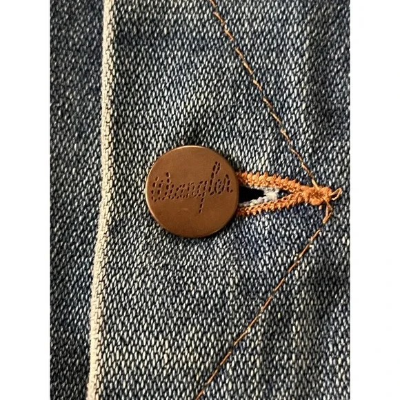 Vintage 1970s Wrangler 126MJ No Fault Denim Jacket Size 42 Cowboy Trucker USA
